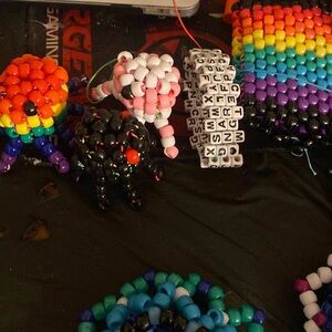 Kandi Beads, bracelets and octopus